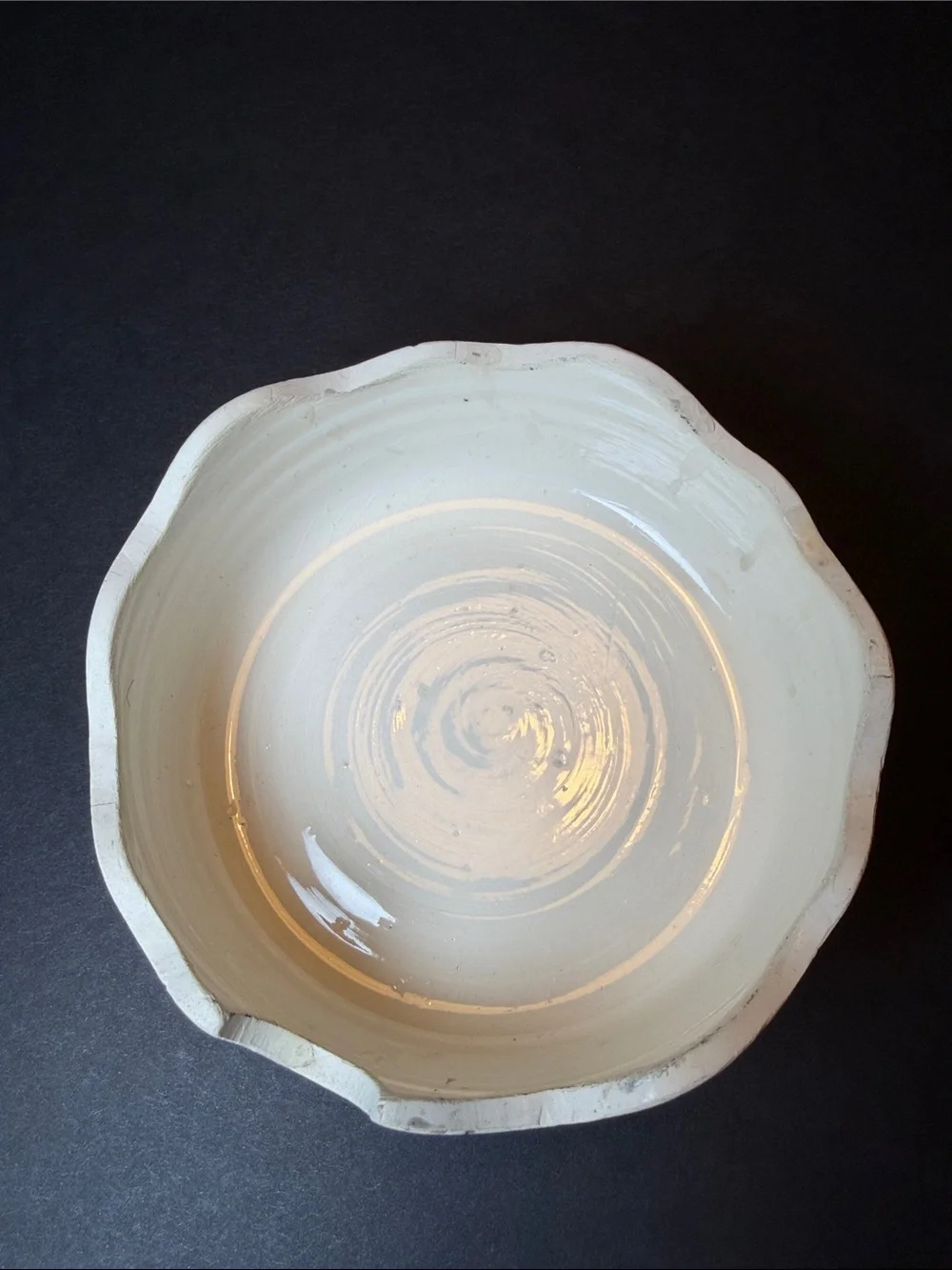 Vintage David W. Nelson Ceramic Tulip Cutout Luminary